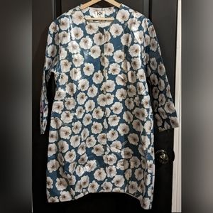 Kaer Brooklyn Danish Design Happy Raincoat Floral Magnolias Sz M - NWT - SAMPLE